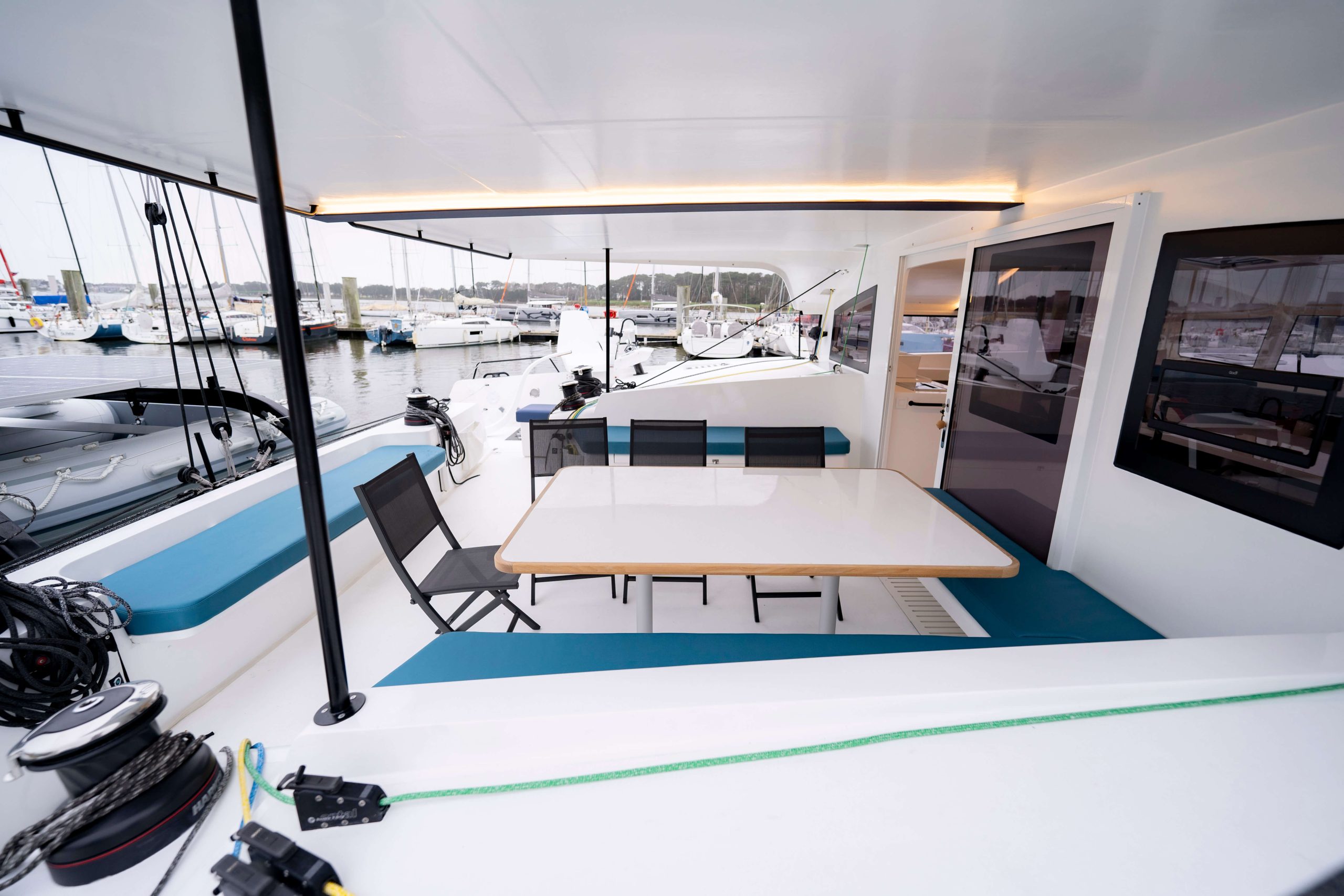 ORC57 cockpit for charter in Greece by Fastsailing