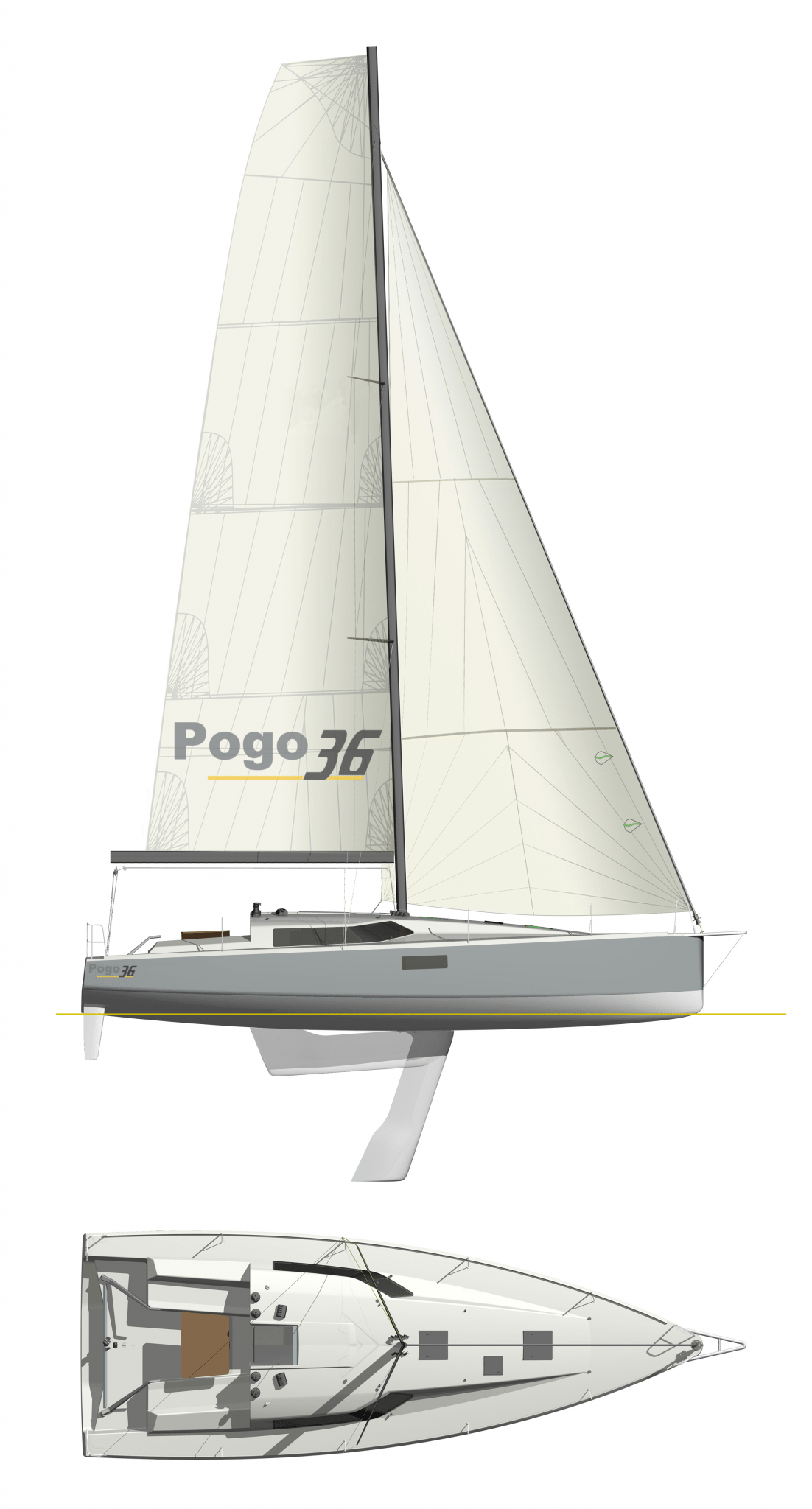 Pogo36-Fastsailing with lifting keel